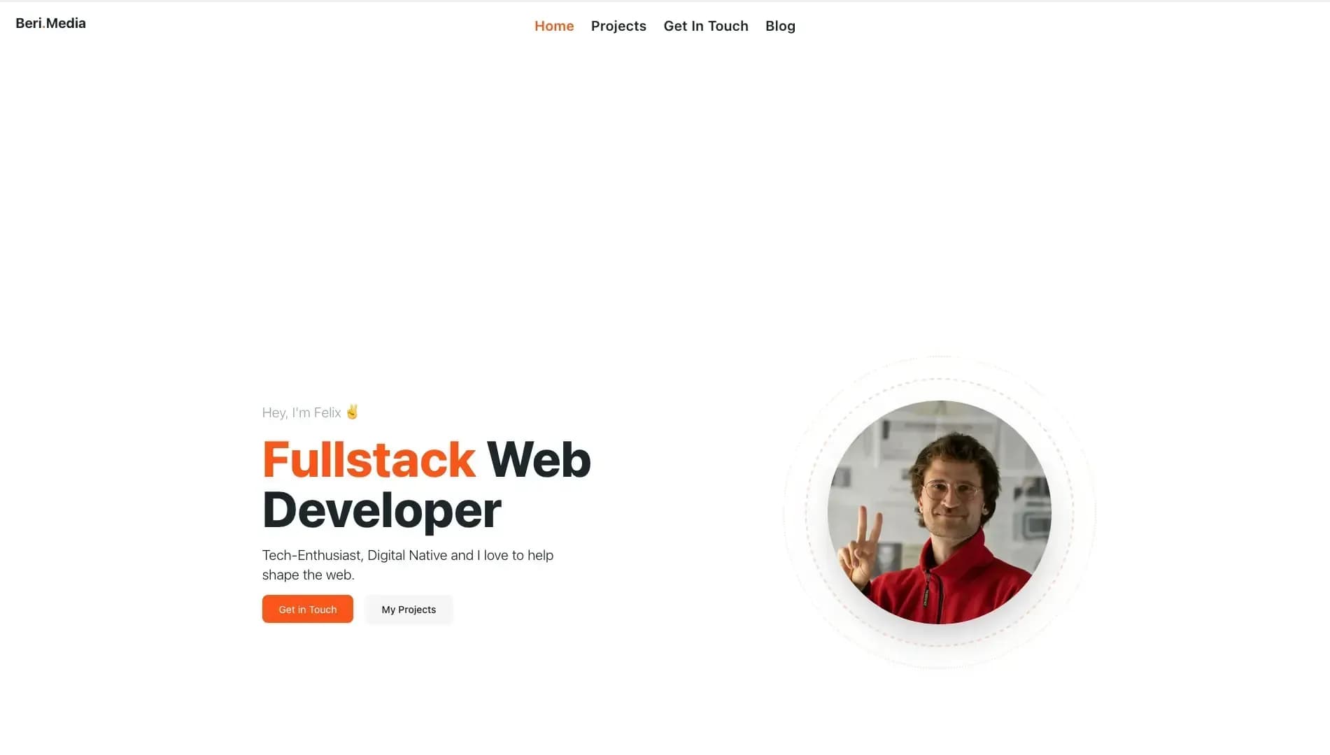 Screenshot der Homepage beri-media.de